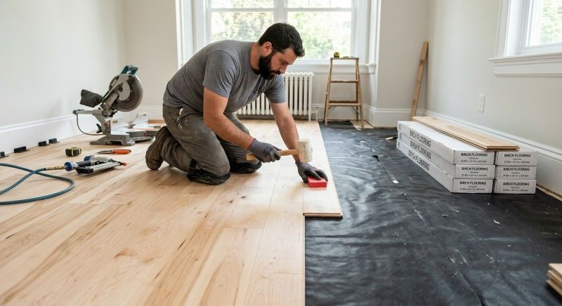 Birch Floor Installation in Mechanicsburg, PA
