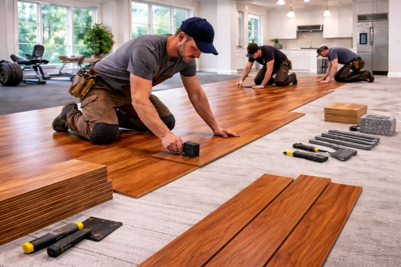 Cherry Floor Installation in Palmyra, PA