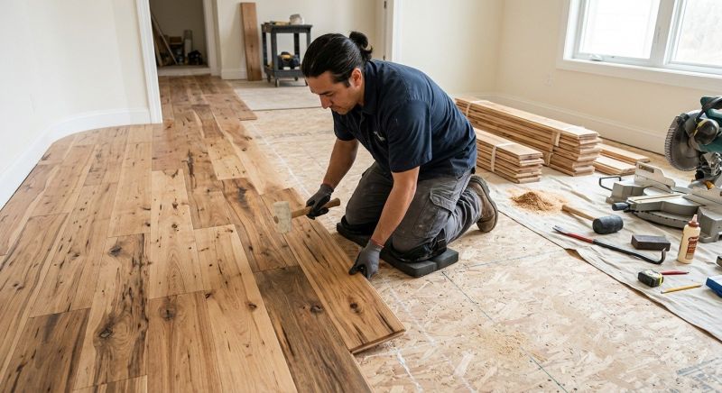 Hickory Floor Installation in Mechanicsburg, PA