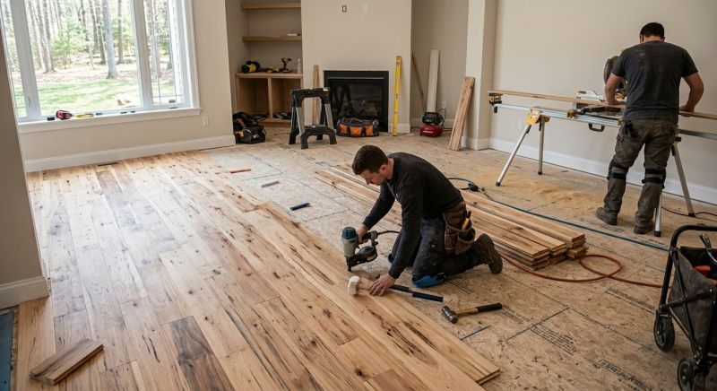 Hickory Floor Installation in Mechanicsburg, PA