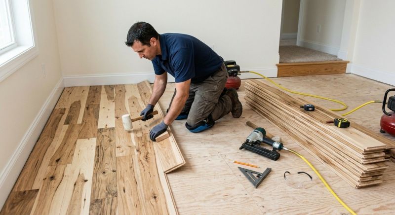 Hickory Floor Installation in Mechanicsburg, PA