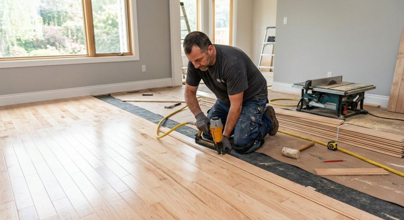 Maple Flooring Installation in Hershey, PA