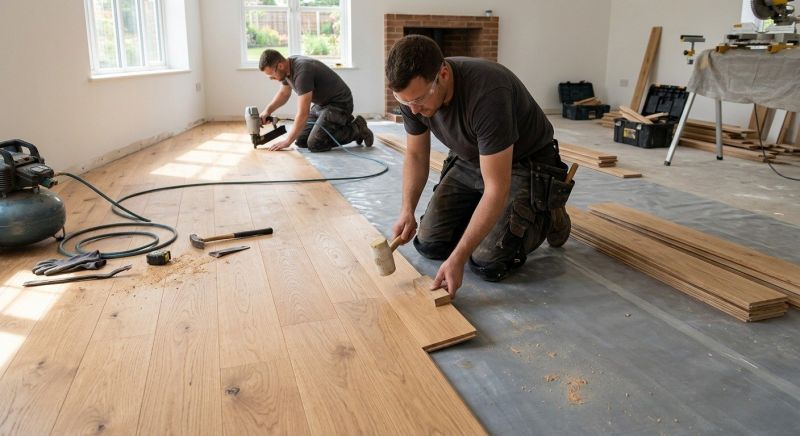 Oak Floor Installation in Dover, PA